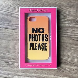 NWT Juicy Couture ‘no photos please’ iPhone Case